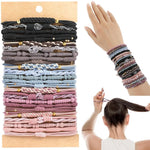Natural Beaded Hair Tie Set