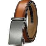 Adjustable Genuine Leather Ratchet Belt