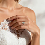 Luxurious Gold Tone Cubic Zirconia Ring