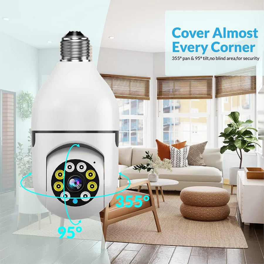 HD WiFi Security Light Bulb Camera