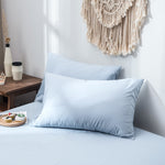 Cotton Pillowcase Set for Standard/Queen Bed | Breathable Machine Washable Pillow Covers for Bedroom | 2-Pack Soft Woven Pillow Protectors