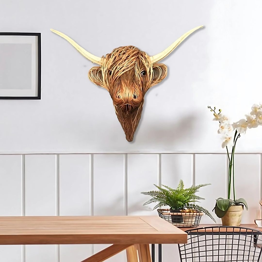 Cow Wall Sculpture