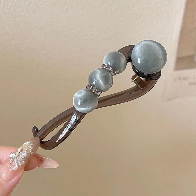 Beautiful Flower Pearl Hair Barrette