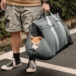 Padded Dog Car Seat Booster with Safety Harness & Side Bolsters – Water-Resistant Washable Pet Travel Carrier for Cars, SUVs & Travel