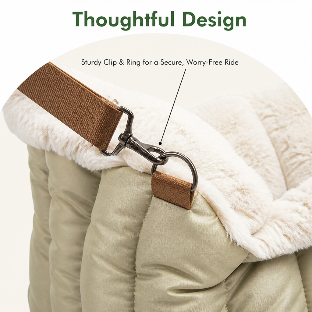 Dotisk Plush Fleece Car Seat & Travel Carrier