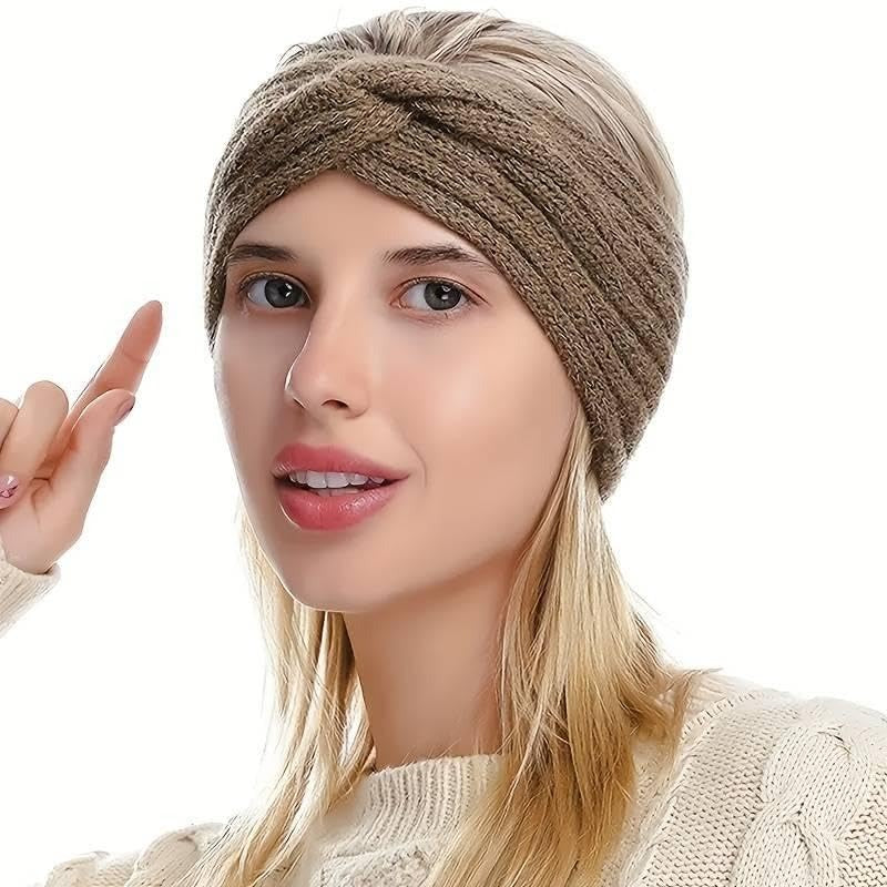 Warm Fleece Beanie Headband Set
