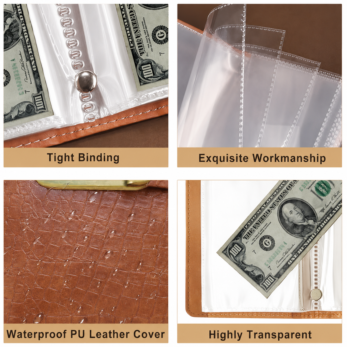 100-Pocket Currency Collectors Wallet