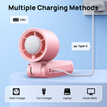 Handheld Portable Turbo Fan With Ice Cooler