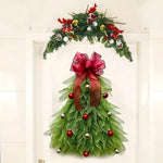 Handmade Christmas Tree Wreath for Front Door