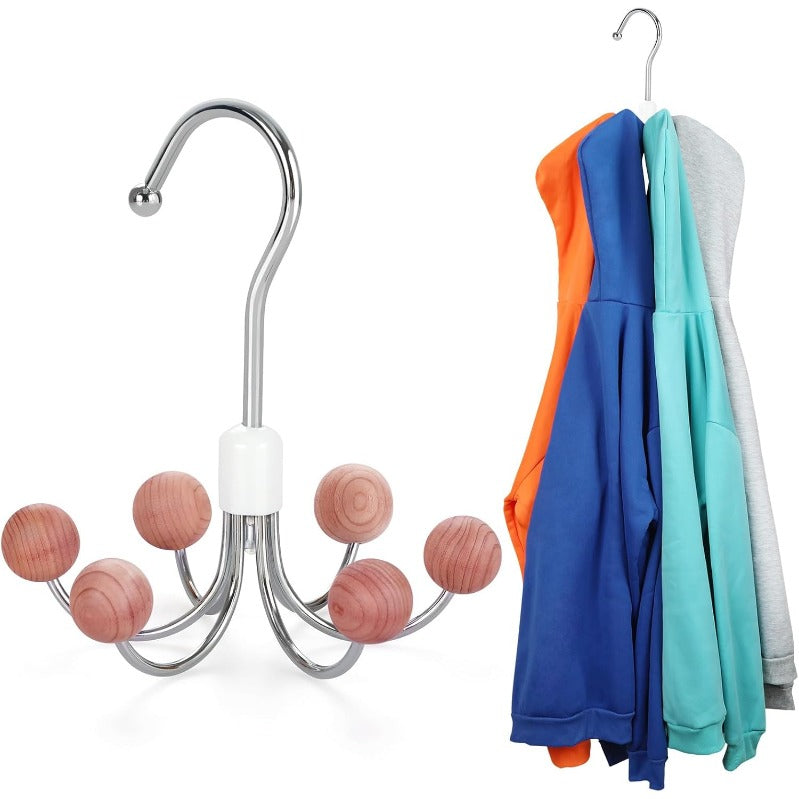 Rotating Closet Purse and Hoodie Storage Rack