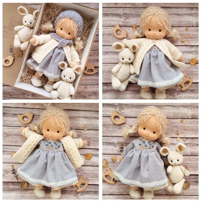 Artisan Wooden Educational Doll for Kids