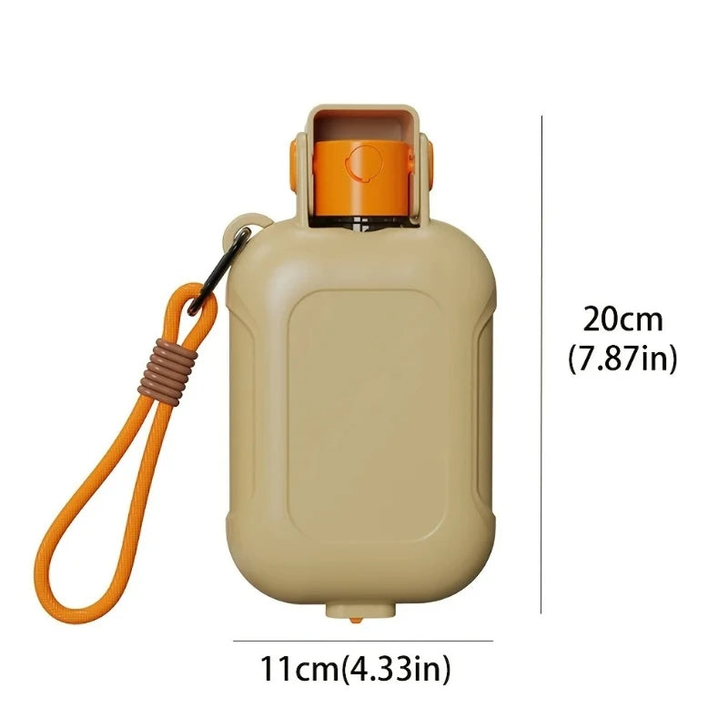 2-in-1 Leak-Resistant Folding Pet Travel Bottle & Bowl