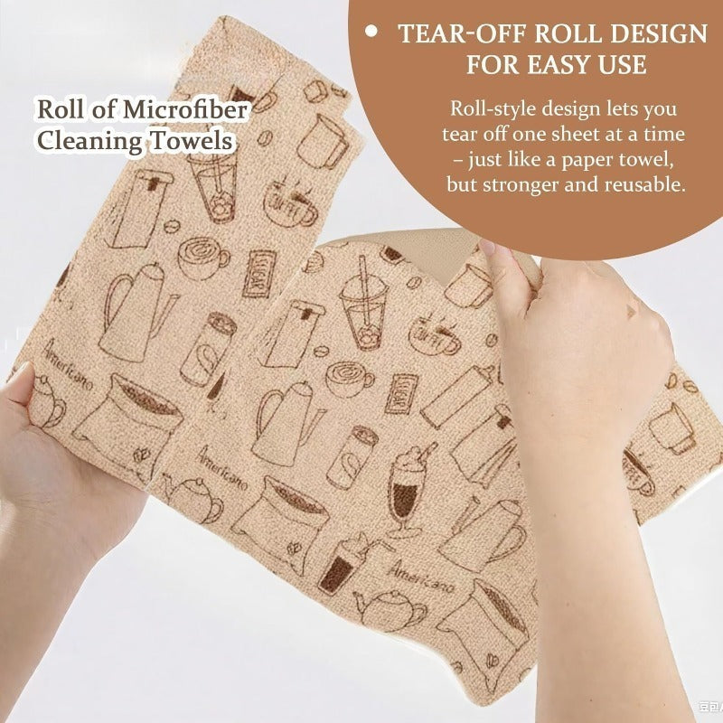 Reusable Lint Free Cleaning Cloth Roll
