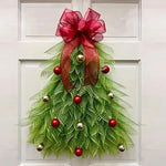 Handmade Christmas Tree Wreath for Front Door