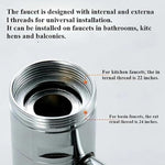 Flexible 360° Rotating Kitchen Faucet Extender