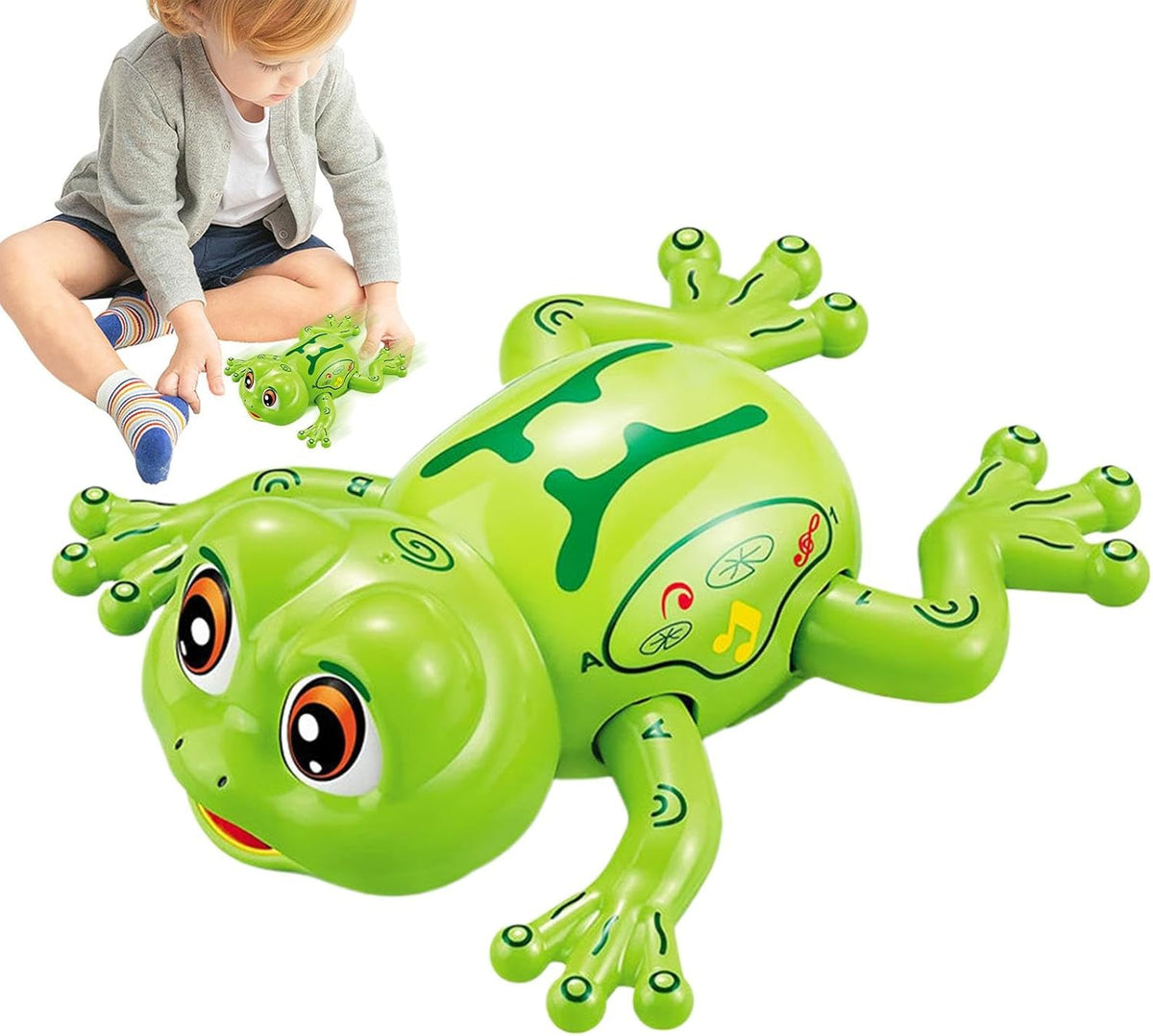 Electric Crawling Frog Toy