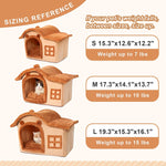 Plush Hideaway Cat Bed for Warm Comfortable Sleep