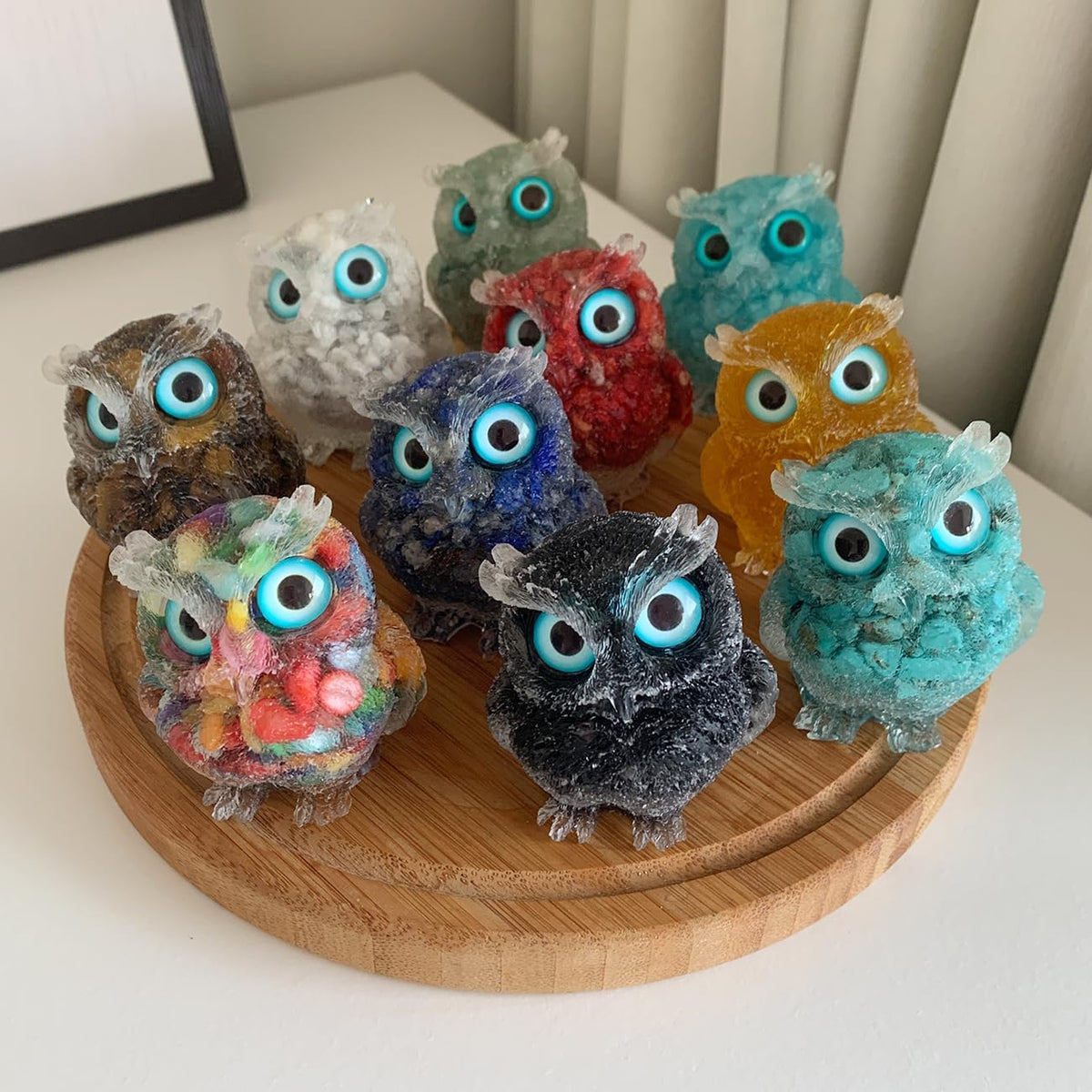 Unique Crystal Owl Decorative Figurine