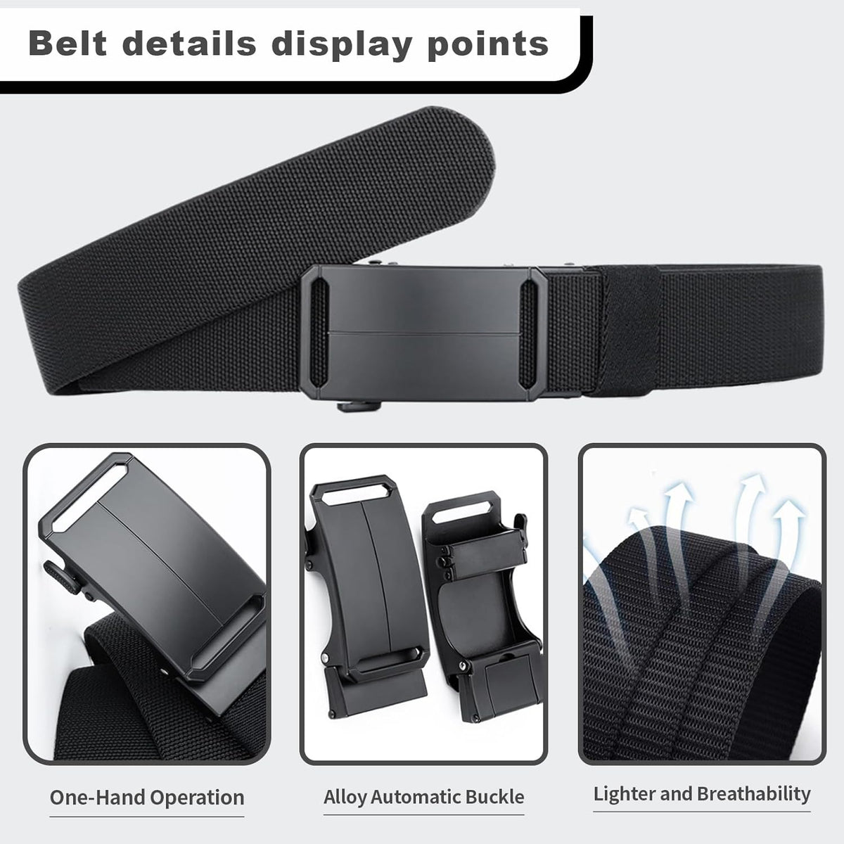 Durable Quick-Release Web Belt for Hiking and Everyday Use