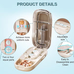 Compact Medication Cutter with Easy Adjust