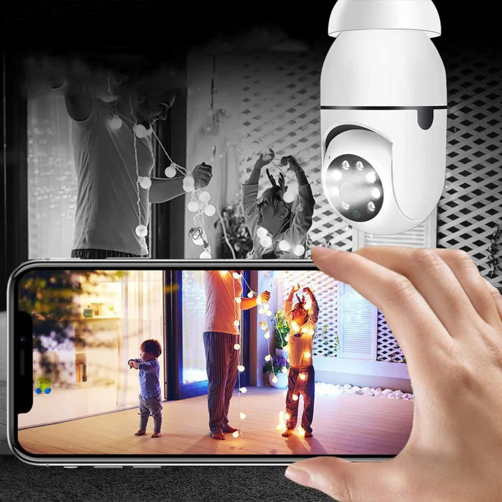 HD WiFi Security Light Bulb Camera