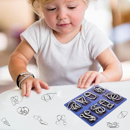 Challenging Metal Logic Puzzle Brain Teaser Toy