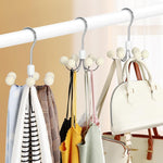 Rotating Closet Purse and Hoodie Storage Rack