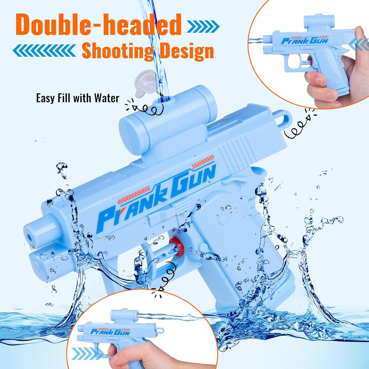 Funny Double Barrel Squirt Gun