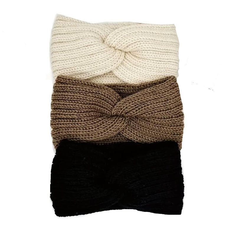 Warm Fleece Beanie Headband Set