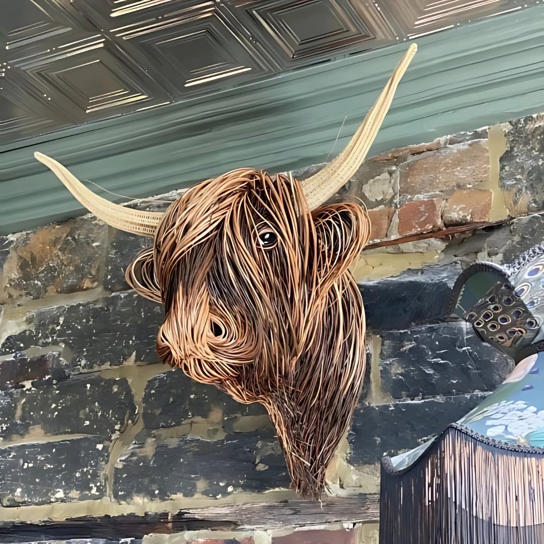 Cow Wall Sculpture