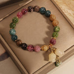 Natural Stone Charm Bracelet
