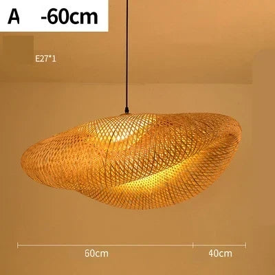 Handwoven Rattan Pendant Light Fixture Natural Woven Ceiling Lamp Rustic Farmhouse Hanging Light for Dining Room Kitchen Island Boho Home