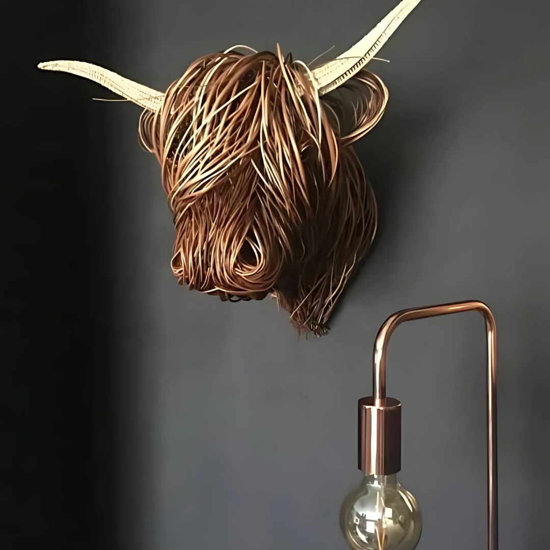 Cow Wall Sculpture