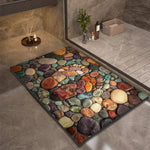 DRYSTONE – Quick Dry Stone Bath Mat Non Slip Bathroom Floor Mat
