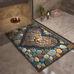 DRYSTONE – Quick Dry Stone Bath Mat Non Slip Bathroom Floor Mat