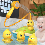 Fun Bath Toys with Rubber Ducks and Soft Sprayer - Dotisk