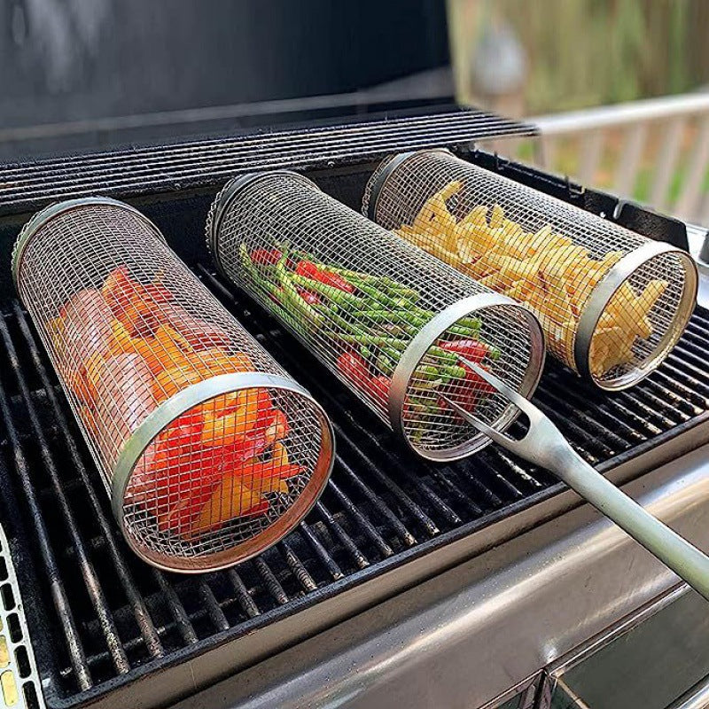 Easy Grill Basket for Vegetables and Meat - Dotisk