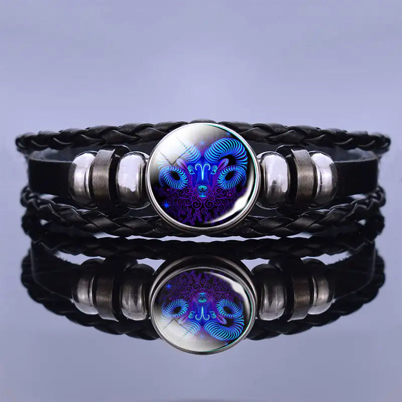 Blue Gemstone Beaded Bracelet