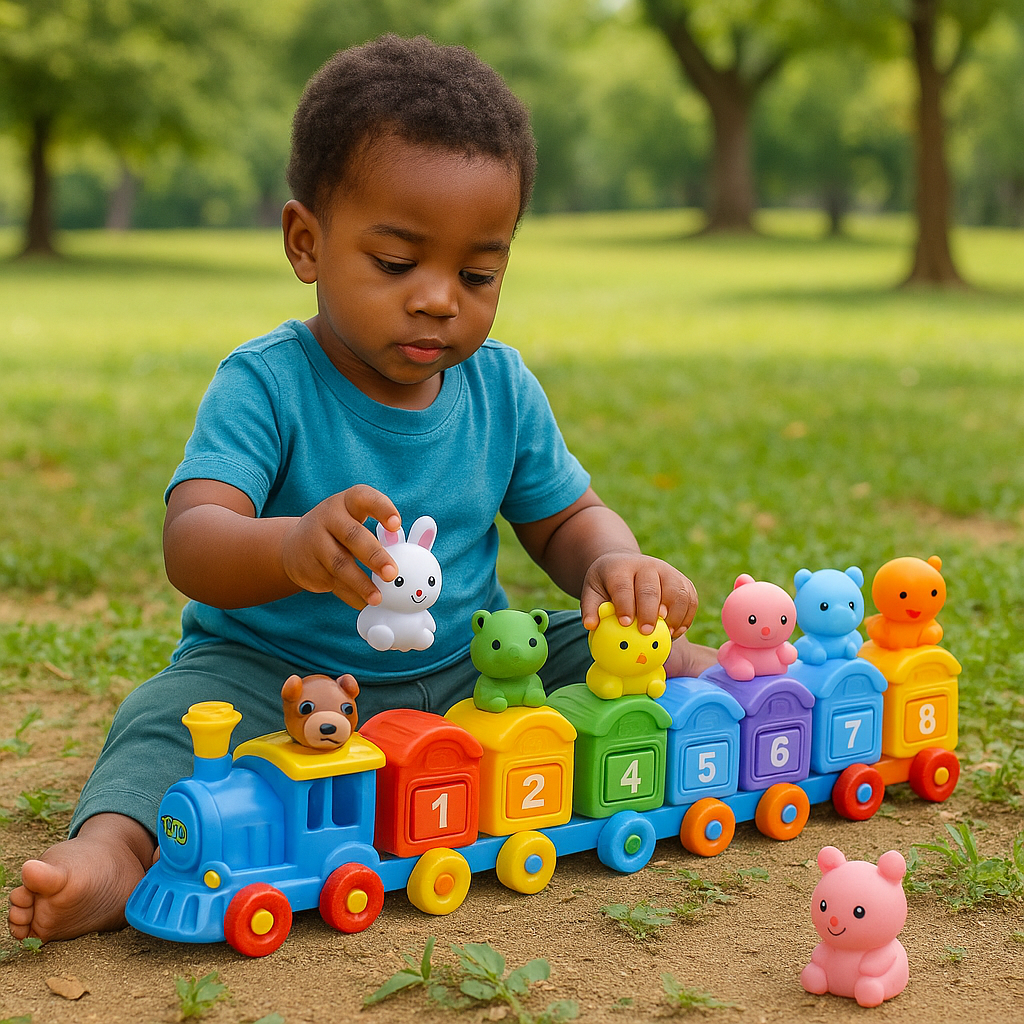 Fun Animal Train Track - Dotisk
