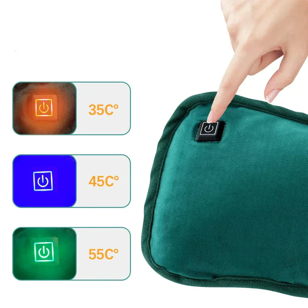 Comfort Heat | Portable Heating Pad for Hands & Stomach with Quick Heating | USB Rechargeable
