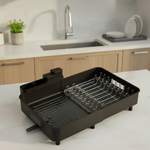EXTENDNEST – Expandable Dish Rack with Drainage Spout