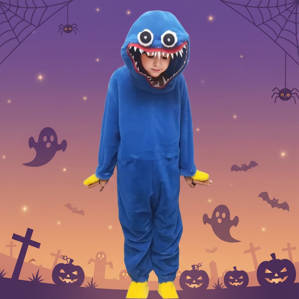 Cozy Monster Jumpsuit for Kids | Plush Full-Body Costume for Fun