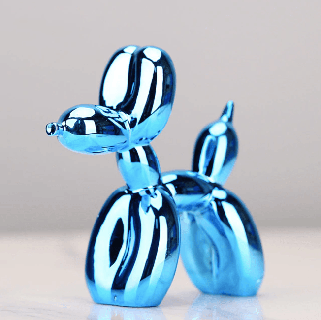 Creative Home Decor | Electroplated Balloon Dog Sculpture with Abstract Design | Unique Wall Decor for Modern Room Aesthetics