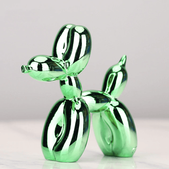 Creative Home Decor | Electroplated Balloon Dog Sculpture with Abstract Design | Unique Wall Decor for Modern Room Aesthetics