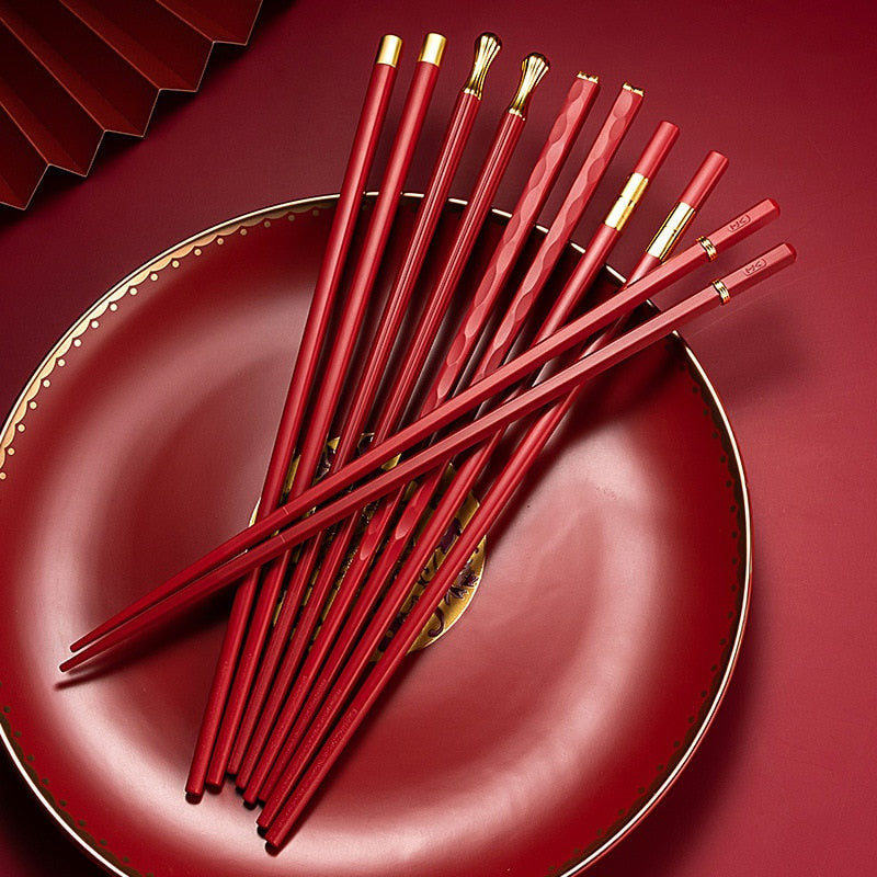 Premium Metal Chopstick Set for Fine Dining