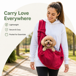 Dotisk Adjustable Hands-Free Pet Sling Carrier (Storage Pocket)