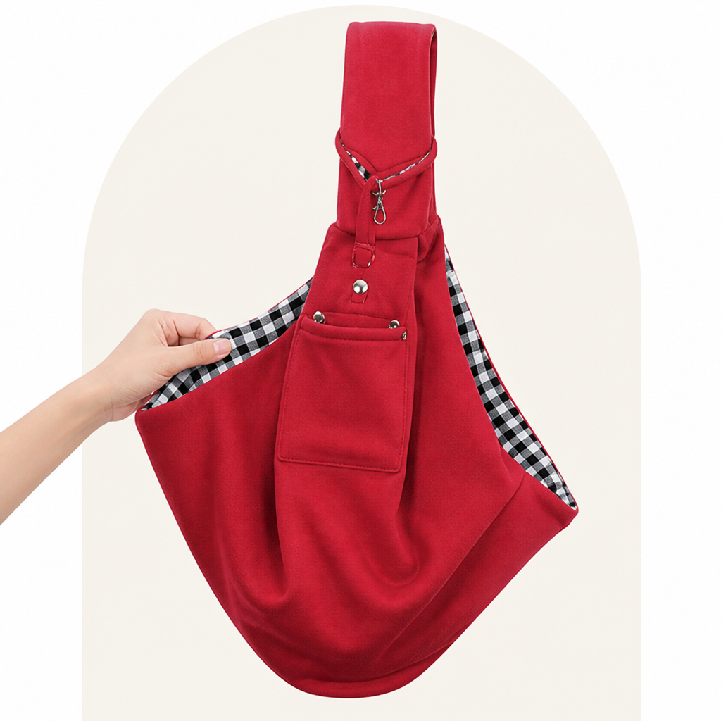 Dotisk Adjustable Hands-Free Pet Sling Carrier (Storage Pocket)