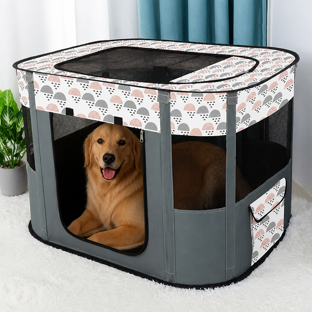 Dotisk Collapsible & Space-Saving Steel-Wire Pet House