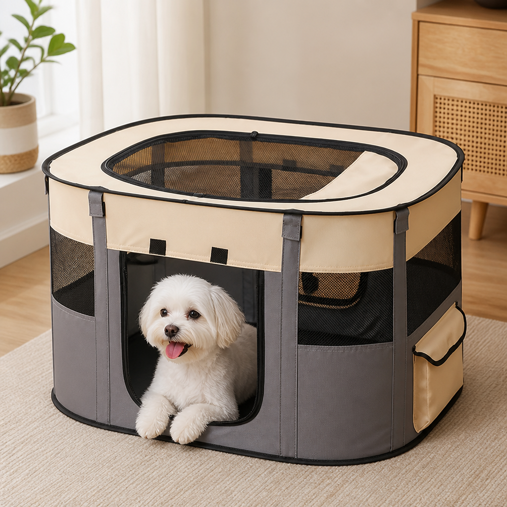 Dotisk Collapsible & Space-Saving Steel-Wire Pet House