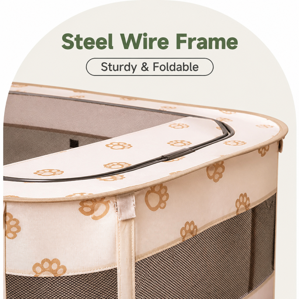 Dotisk Collapsible & Space-Saving Steel-Wire Pet House